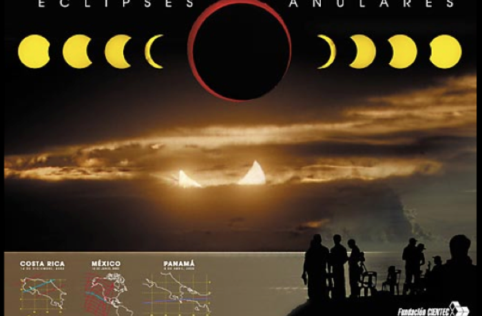 Afiche del eclipse anular 2001